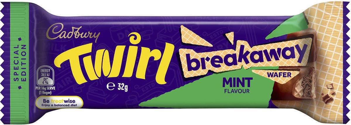 Twirl breakaway mint flavour